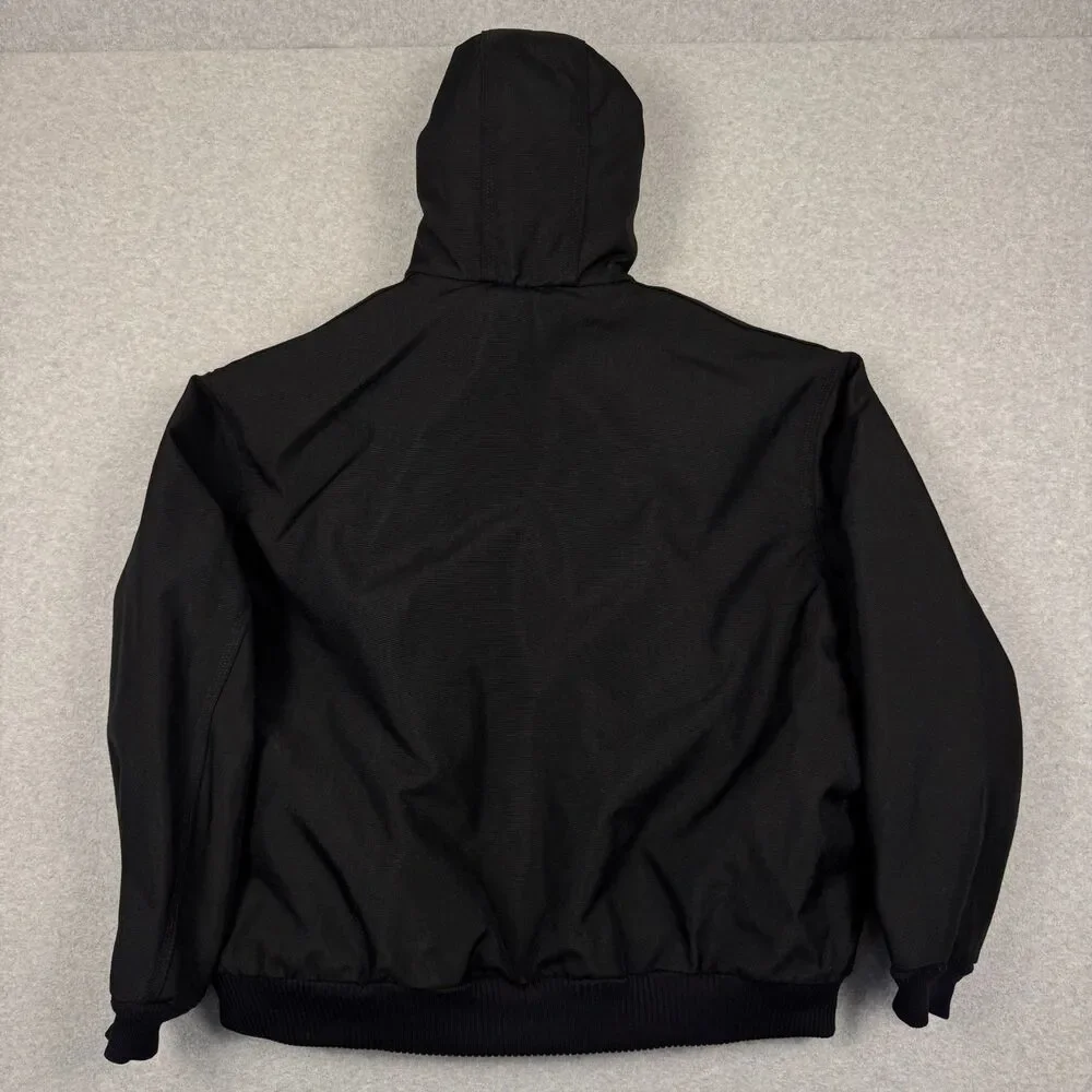 Vintage Carhartt J133 BLK Artic Yukon Extremes Nylon Active Jacket Black Tag 2XL